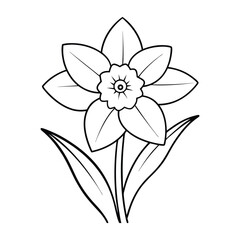 Flower Drawing Silhouette Design Vector Illustration Clipart Eps