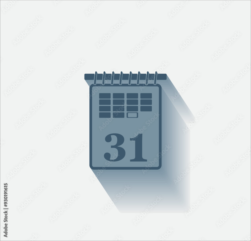 Poster vector dark color icon with shadow on light background