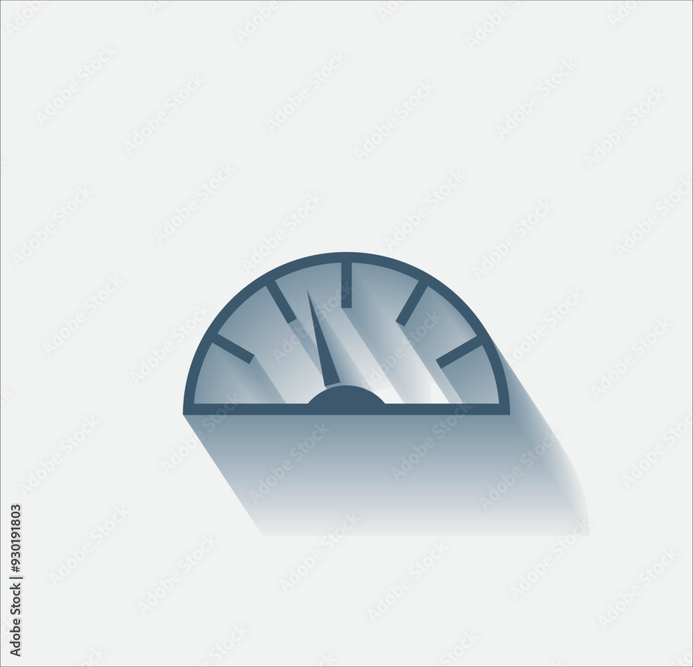 Poster vector dark color icon with shadow on light background