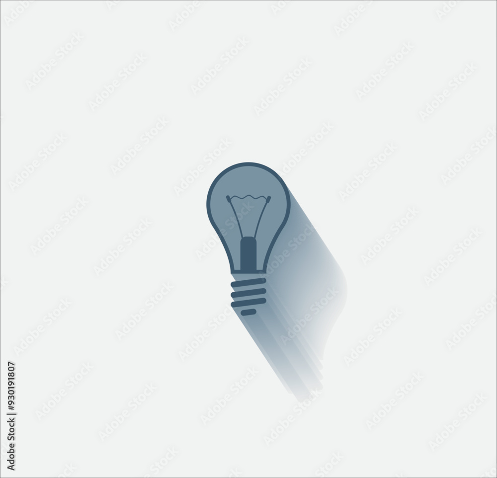 Poster vector dark color icon with shadow on light background