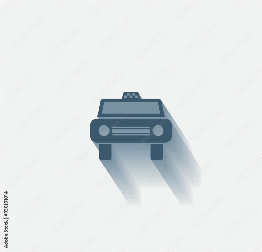 Poster vector dark color icon with shadow on light background