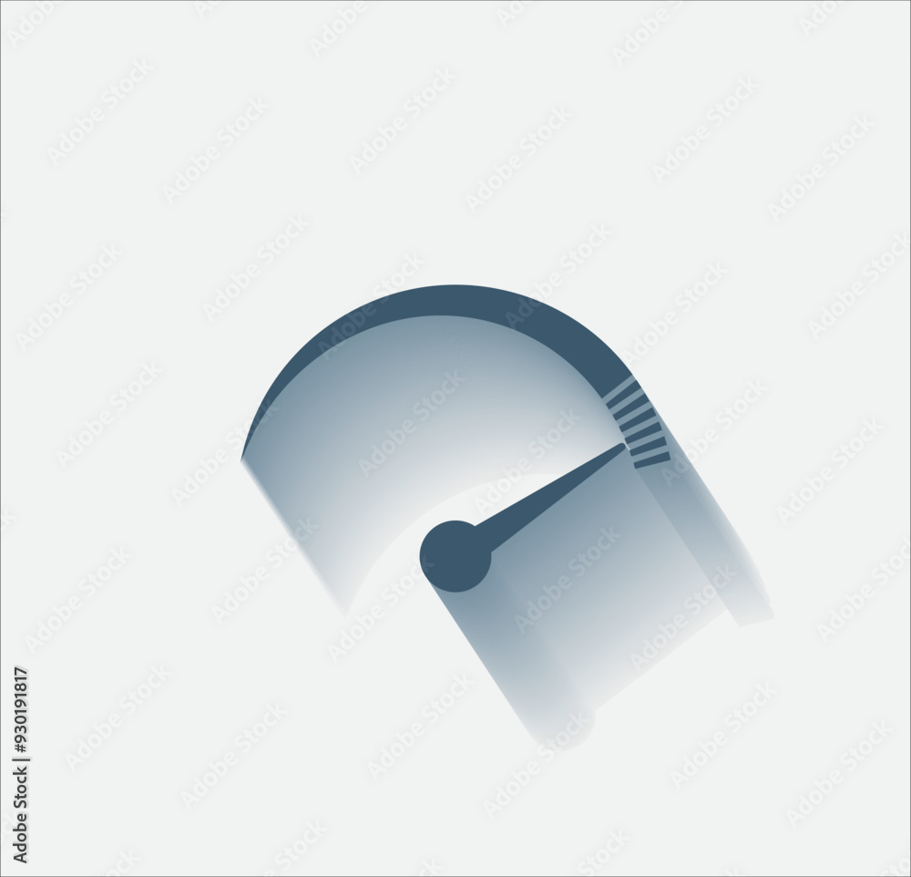 Poster vector dark color icon with shadow on light background