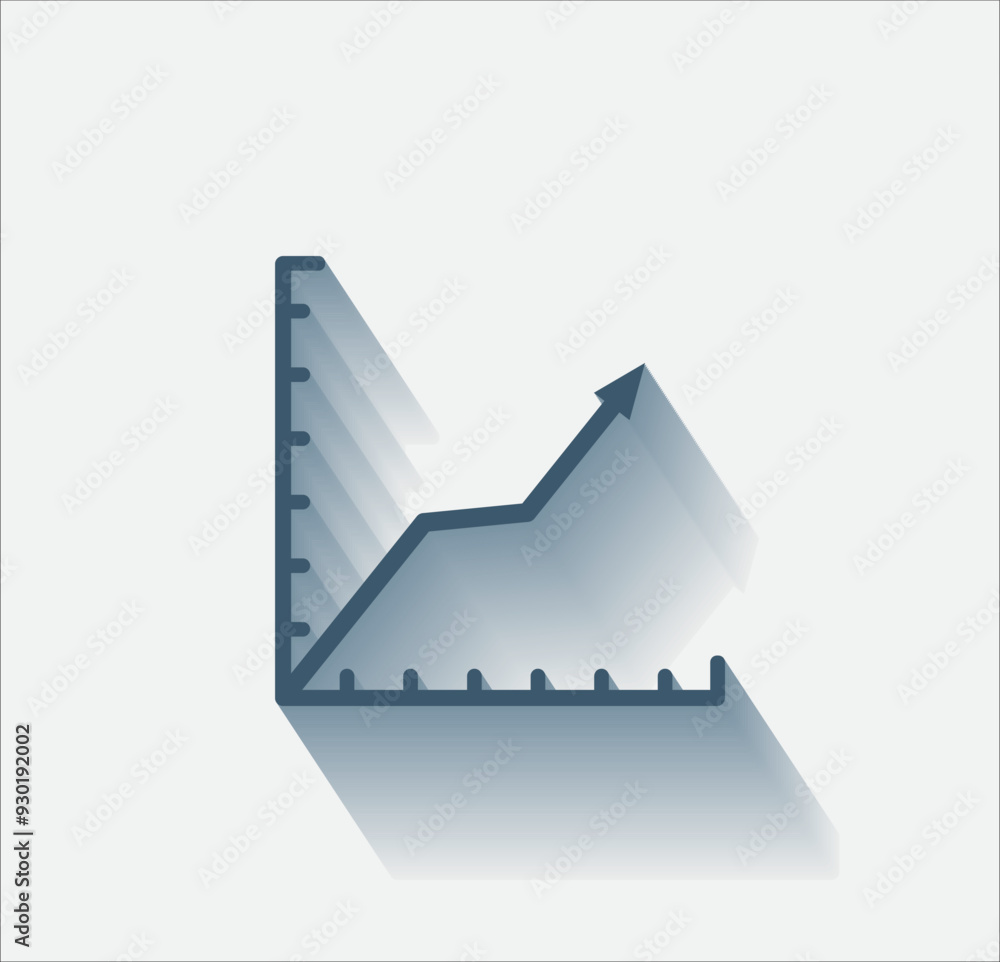 Poster vector dark color icon with shadow on light background