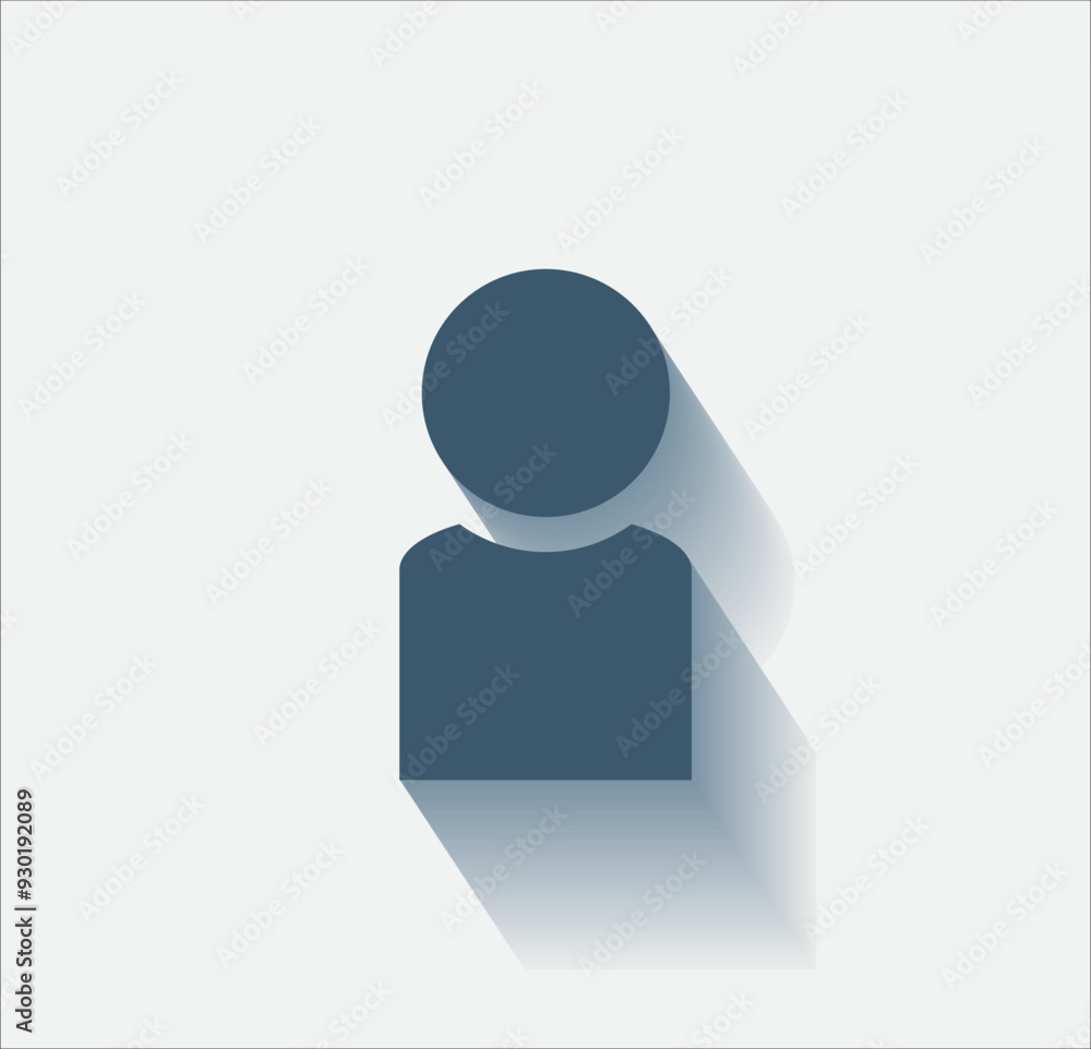 Poster vector dark color icon with shadow on light background