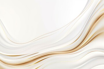 Obraz premium Free plain white background with gold wave