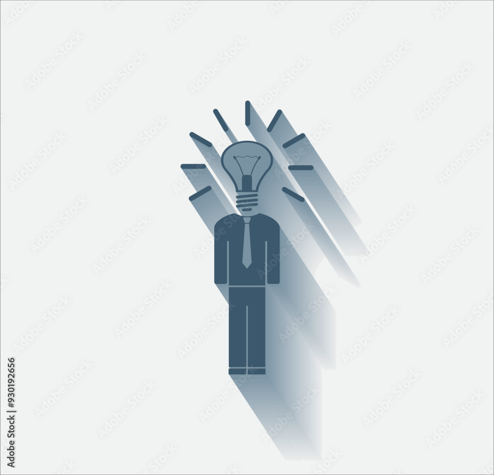 Poster vector dark color icon with shadow on light background