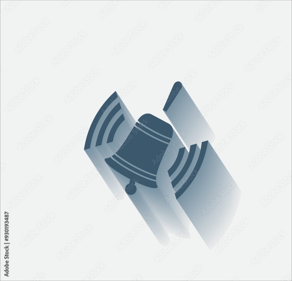 Aufkleber vector dark color icon with shadow on light background