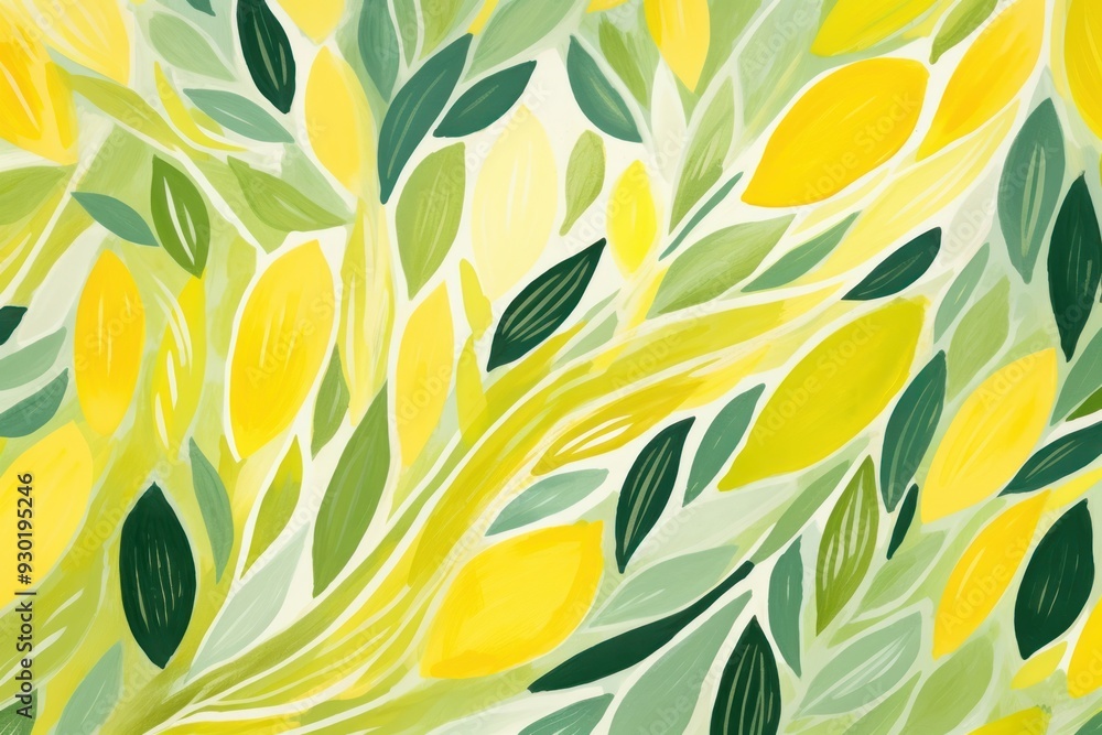Poster lemon forest backgrounds abstract pattern.