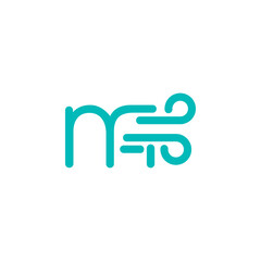 a combination of logos and vectors of wind, with initials, letters, numbers, or alphabets for business and others