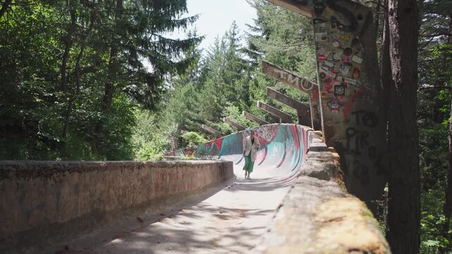 old Bob sleigh, Winter Olympics in Sarajevo