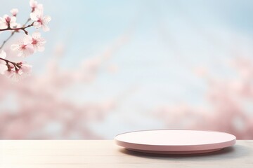 Minimal sakura background blossom flower plant.