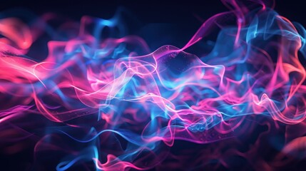 Obraz premium Abstract Blue and Pink Smoke