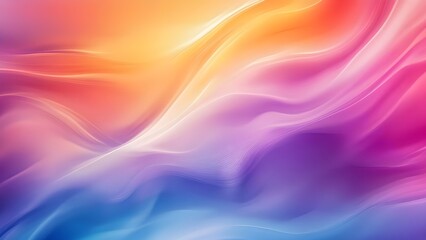 Obraz premium Abstract Flowing Purple, Orange, and Blue Gradient Background.