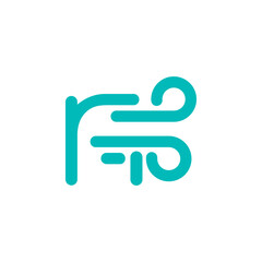 a combination of logos and vectors of wind, with initials, letters, numbers, or alphabets for business and others