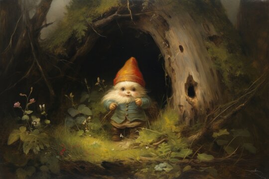 Painting outdoors art representation.