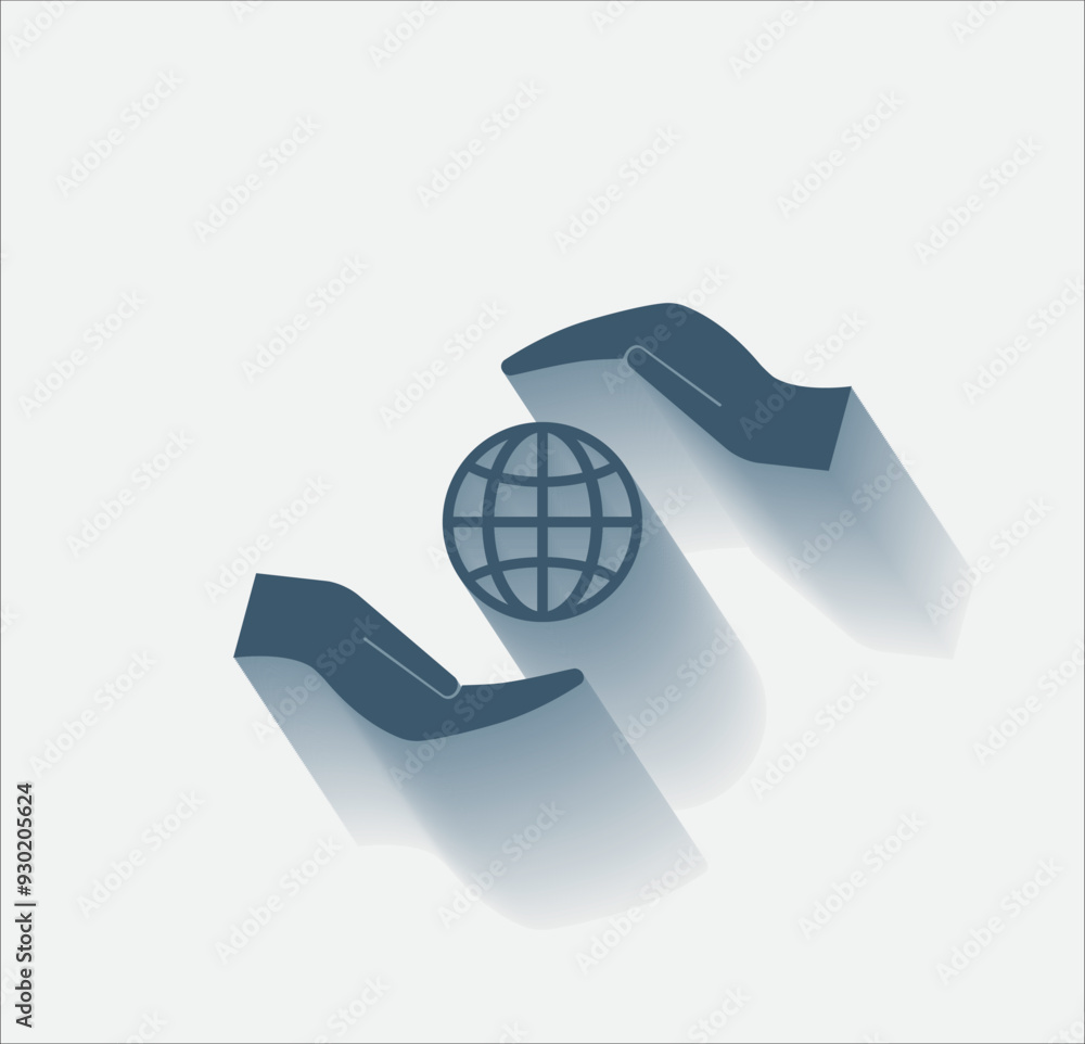 Aufkleber vector dark color icon with shadow on light background