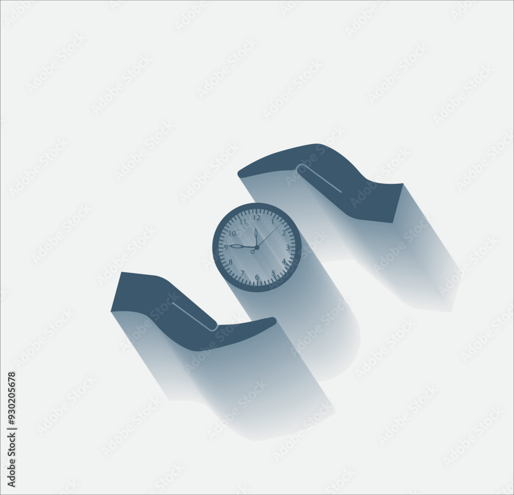 Poster vector dark color icon with shadow on light background