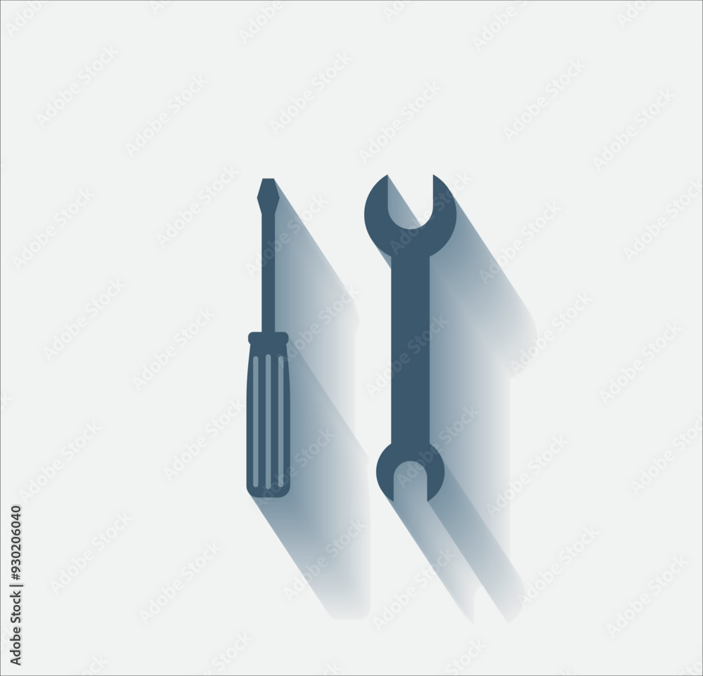 Poster vector dark color icon with shadow on light background
