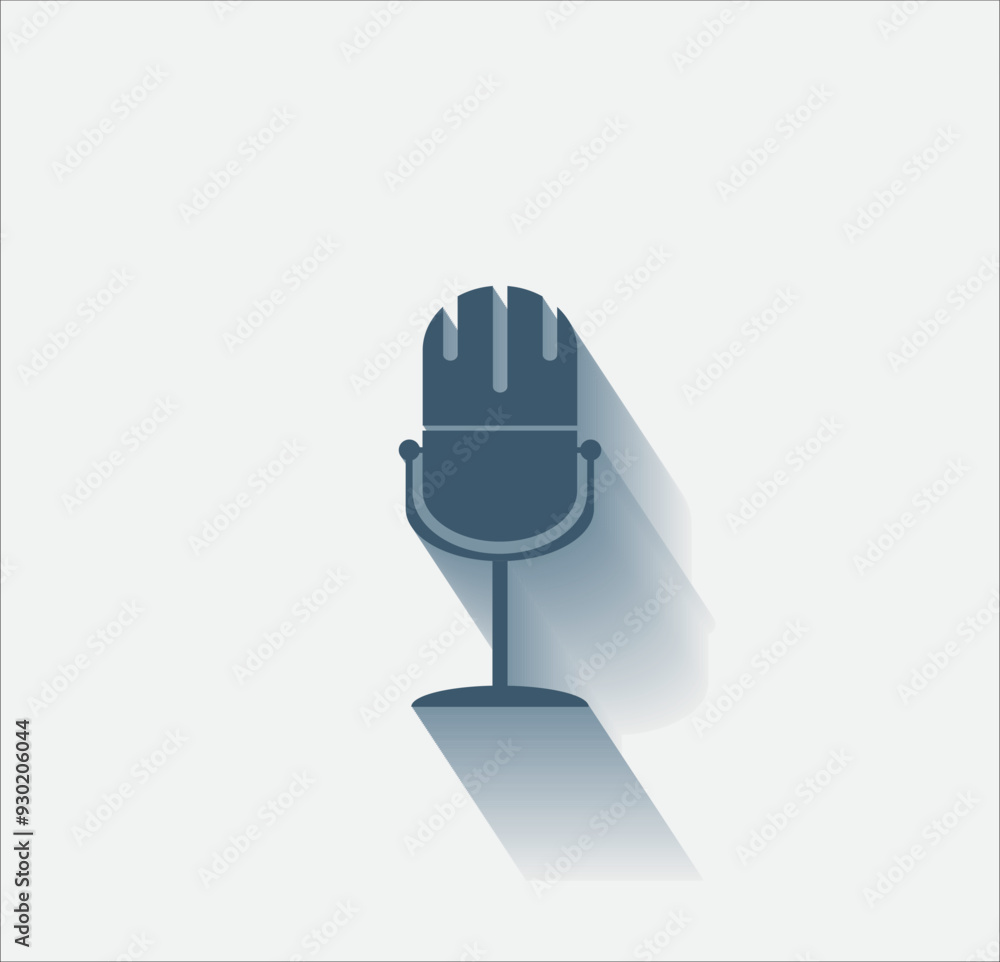 Poster vector dark color icon with shadow on light background