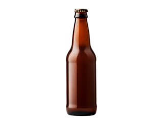 a brown bottle with a cap