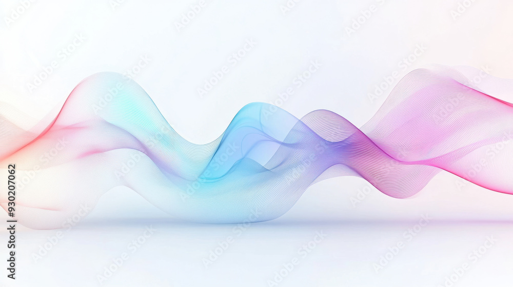 Poster ai voice icon, a modern 2d illustration showing an abstract representation of ai-generated voice thr