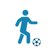 Football icon flat design