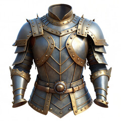 Naklejka premium a suit of armor 3d illustration