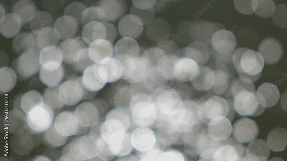 Poster water bokeh dots reflected by sunlight. water bokeh with abstract shapes, patterns and textures. 4k,