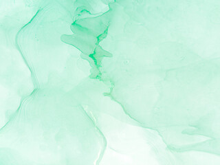 Obraz premium Green Marbling Print. Decorative Wall Patterns.