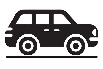 Car flat icon for web. Vector Simple Isolated Car Icon