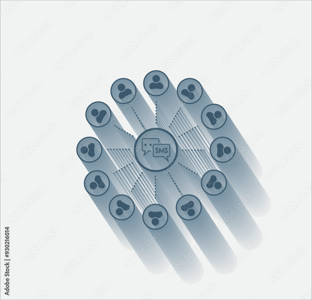 Poster vector dark color icon with shadow on light background