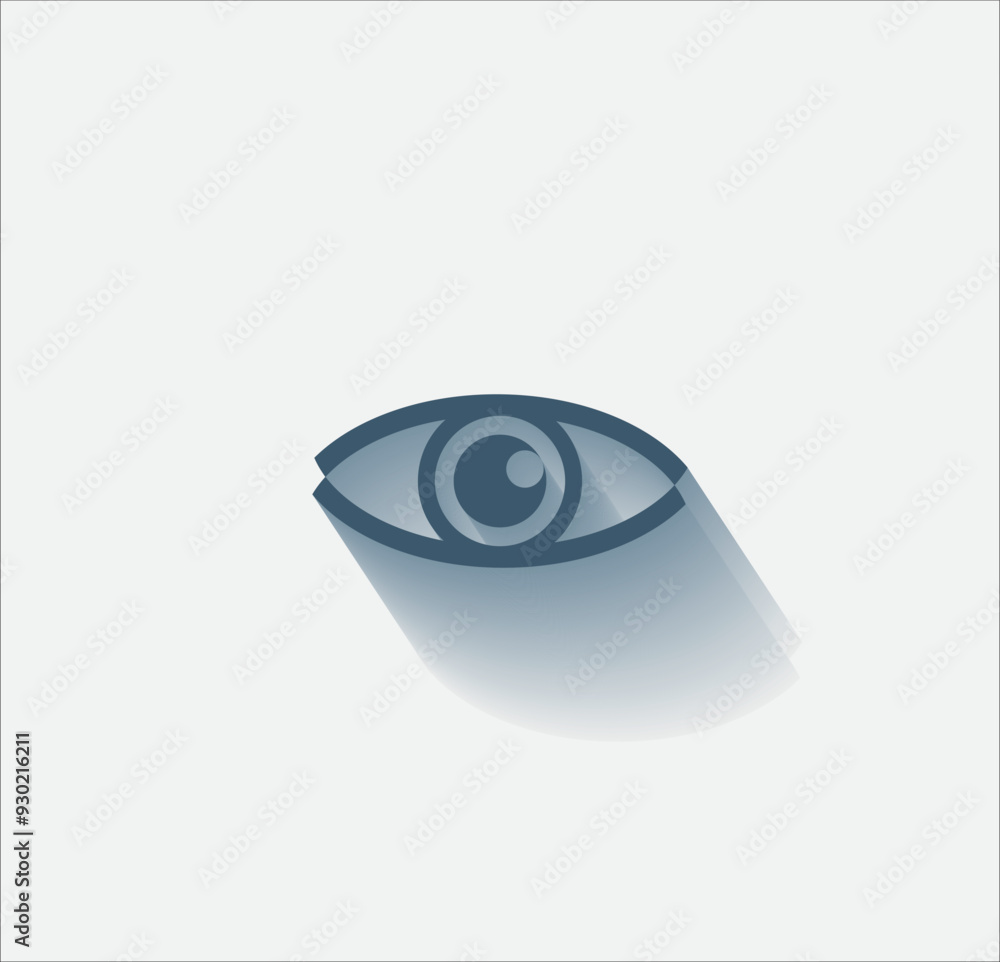Poster vector dark color icon with shadow on light background