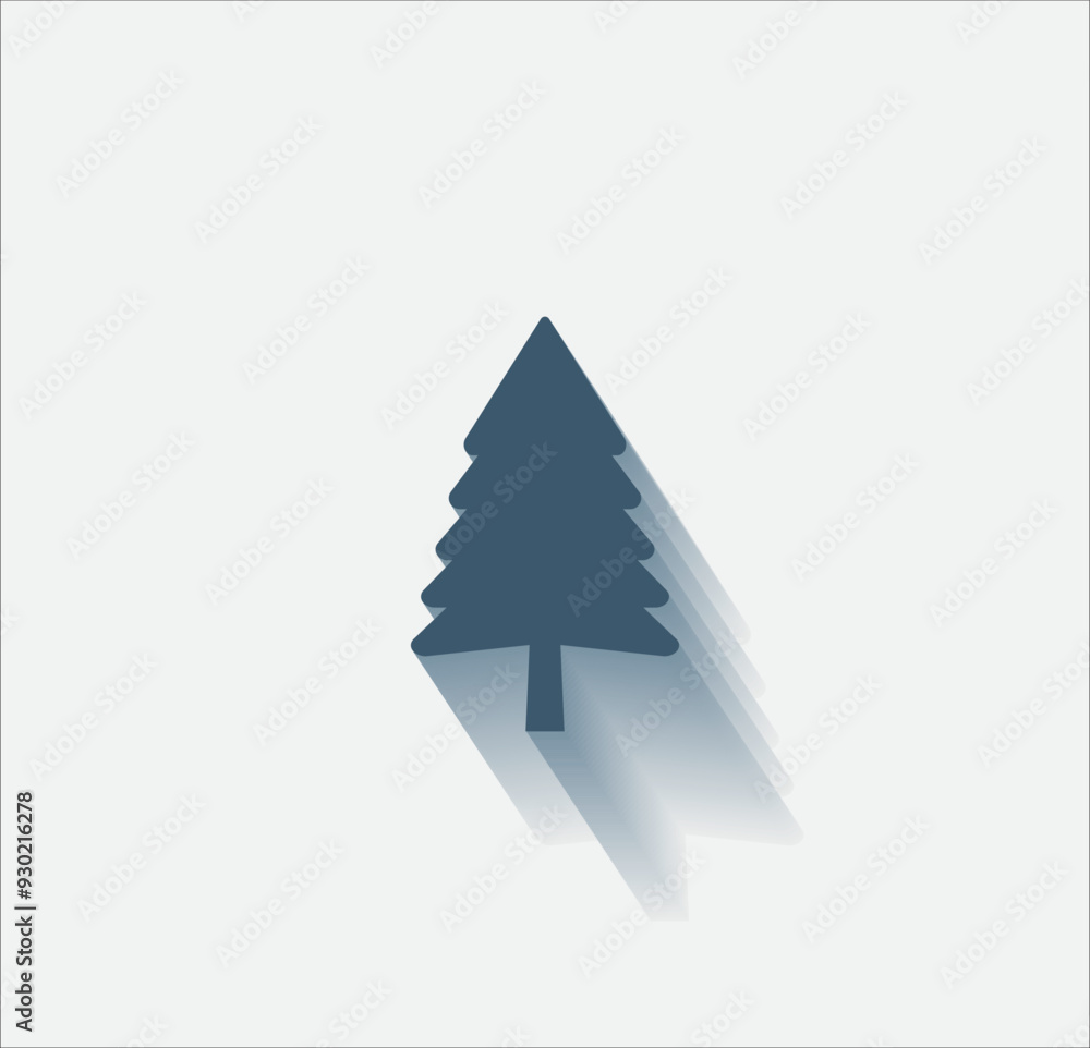 Poster vector dark color icon with shadow on light background