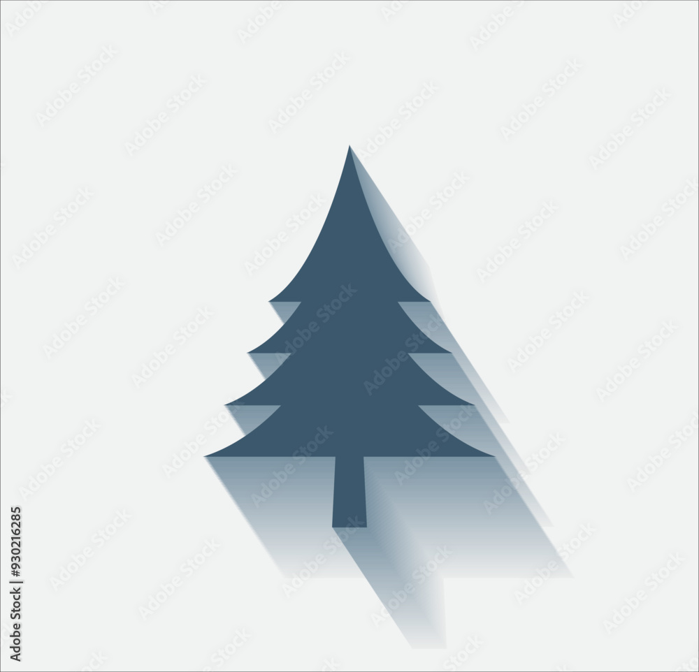 Poster vector dark color icon with shadow on light background