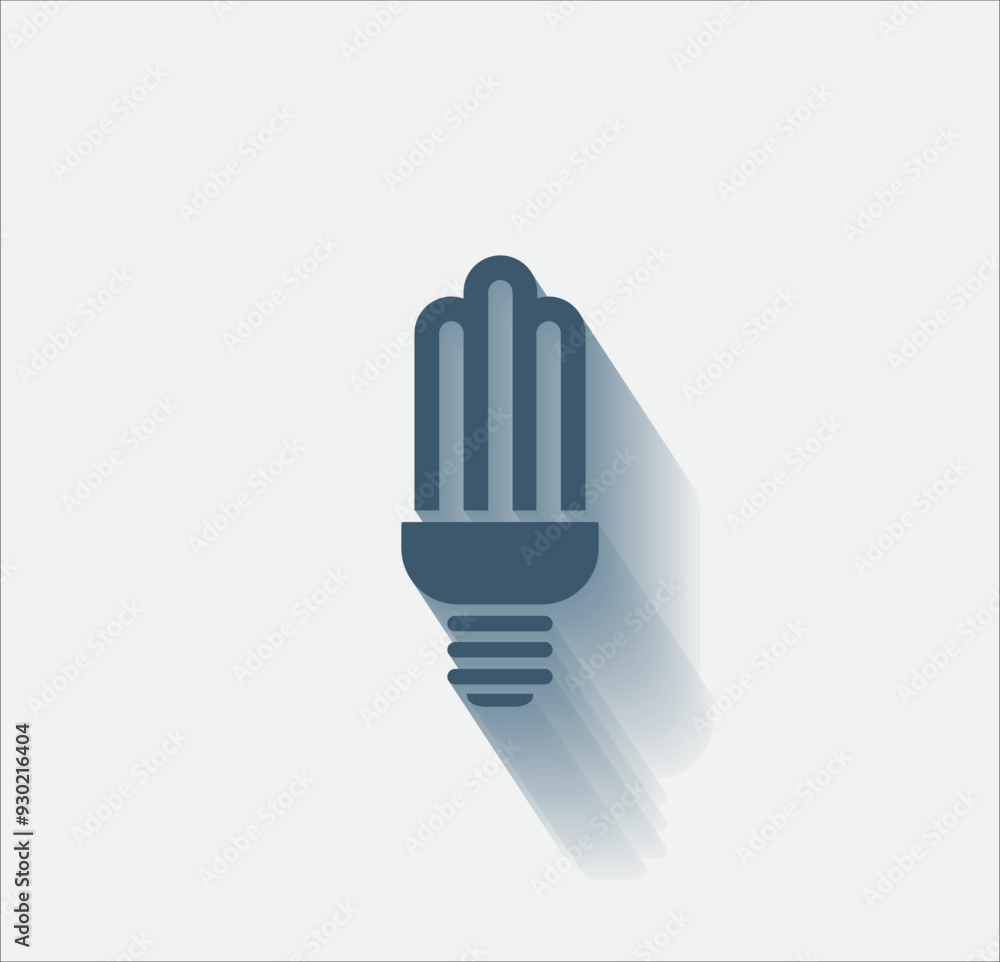 Poster vector dark color icon with shadow on light backghround