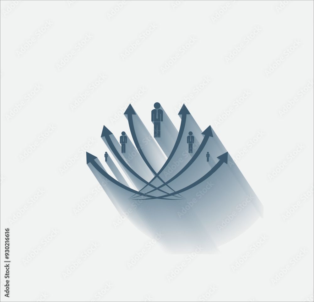 Poster vector dark color icon with shadow on light backghround