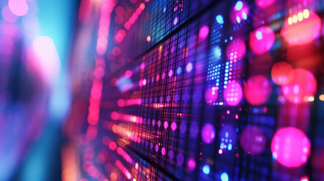 Abstract Colorful Light Patterns