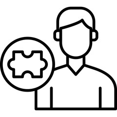 Obraz premium Asperger Icon