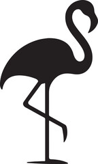 Flamingo Silhouette Vector Illustration