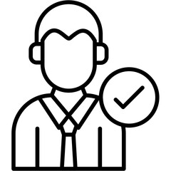 Obraz premium Insurance Agent Icon
