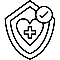 Obraz premium Healthcare Insurance Icon