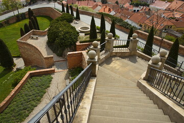 View from the castle of Mikulov, Moravia, Czech republic, Europe
