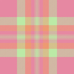 Infant background plaid seamless, nostalgia texture tartan textile. Package fabric check vector pattern in red and light colors.