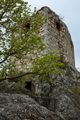 Observation tower Kozi Hradek (Goat's Castle) in Mikulov,Moravia,Czech republic,Europe
