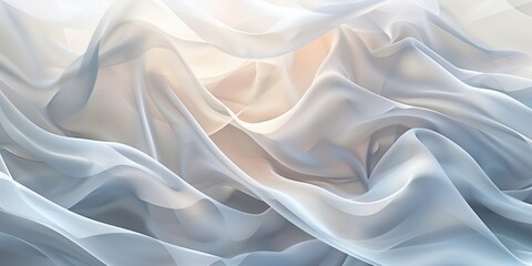 Obraz premium Abstract background with shards and waves and folds, neutral shades, smooth forms, minimalistic design, elegant and clean.