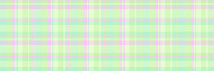 Purchase seamless check pattern, festival tartan texture fabric. Ribbon plaid vector textile background in light and green colors.