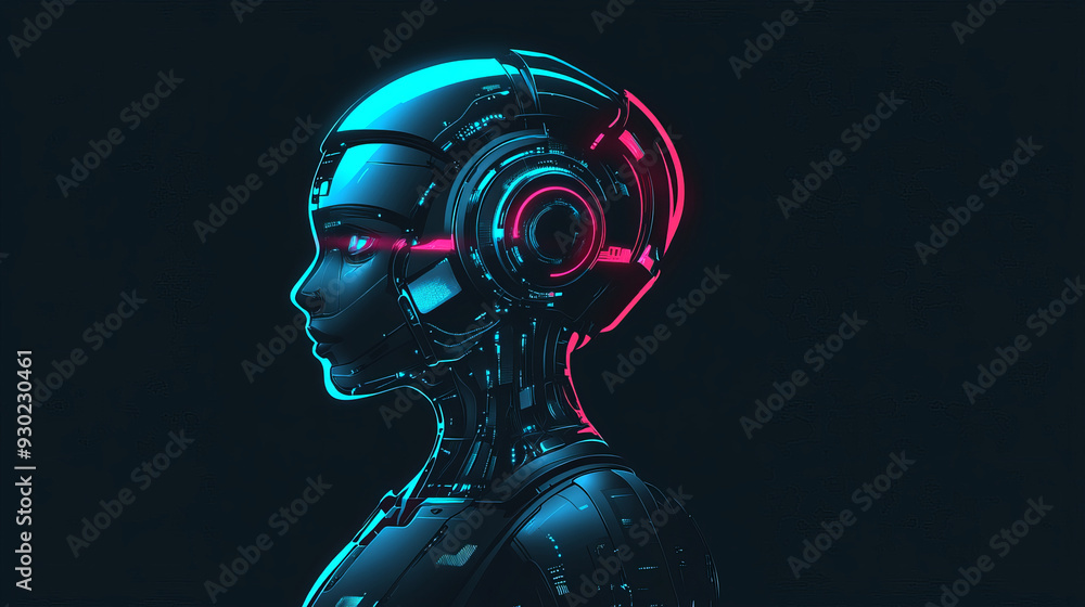 Poster artificial intelligence ai pictogram. technology related to artificial intelligence, computers and s