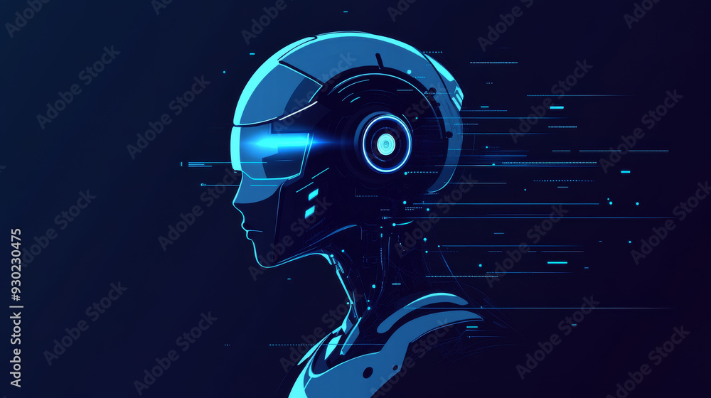 Poster artificial intelligence ai pictogram. technology related to artificial intelligence, computers and s