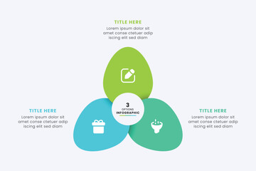 Business Circle chart infographic template design. Timeline concept with 3 steps. Can be used for presentations, workflow layout, diagram, banner, web design, Vector illustration.