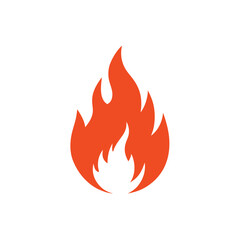 Clean and simple bonfire icon vector, ideal for logos, printables, or digital designs.